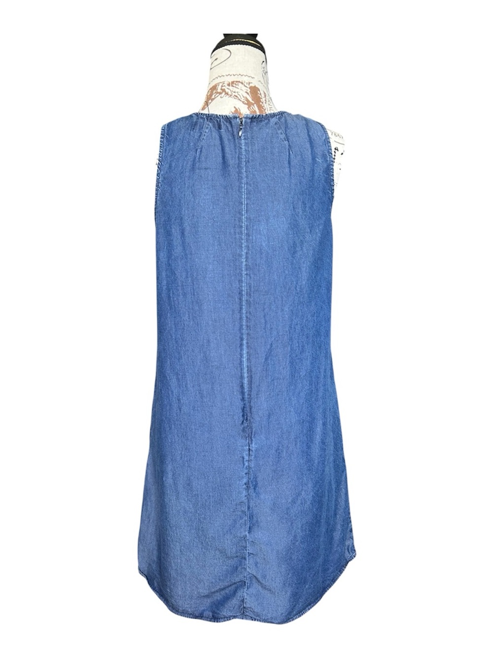 GAP 100% Lyocell Lightweight Chambray Midi Dress size Small - Picture 3 of 10